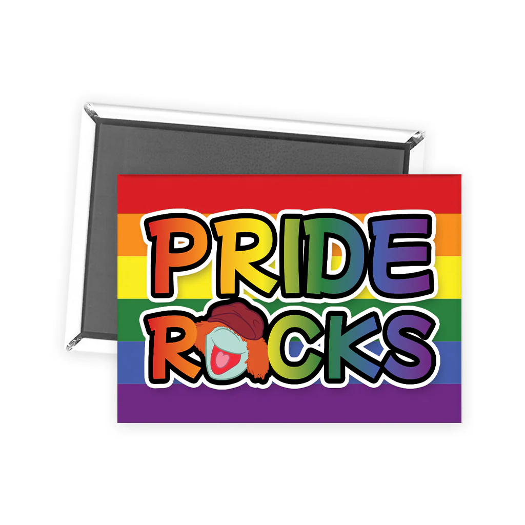 Boober Fraggle Pride Rocks Magnet