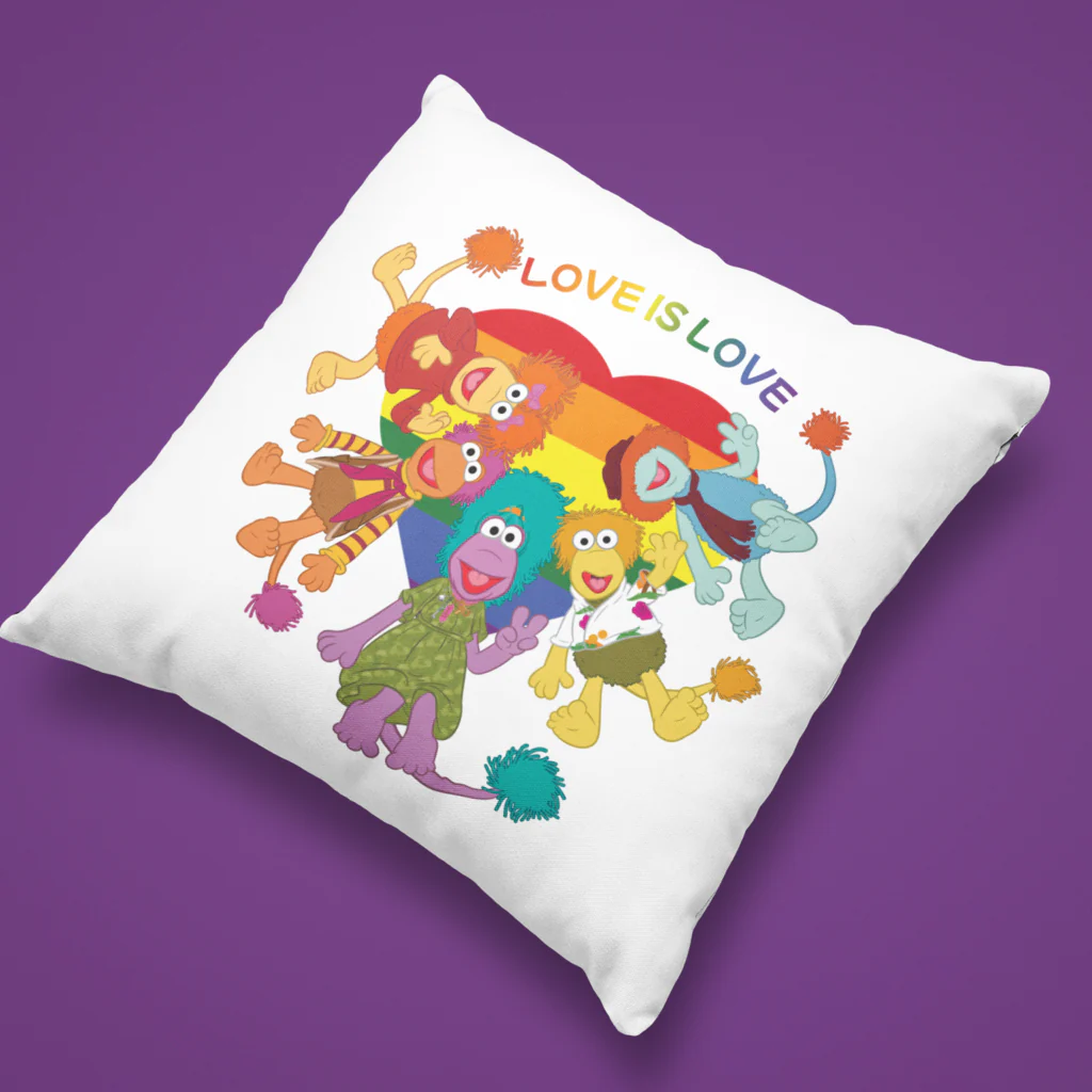Love is Love Fraggle Rock Cushion - Image 2