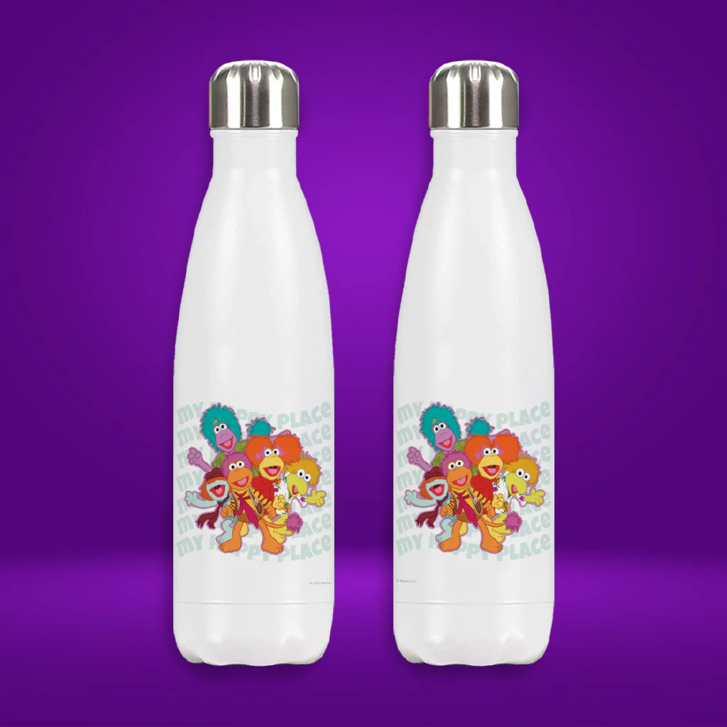 My Happy Place Fraggle Rock Premium Water Bottle - Image 2