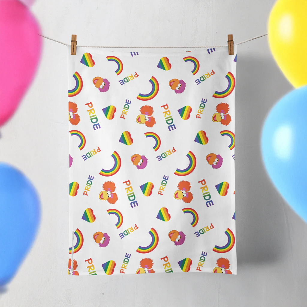 Red and Gobo Pride Tea Towel - Image 2
