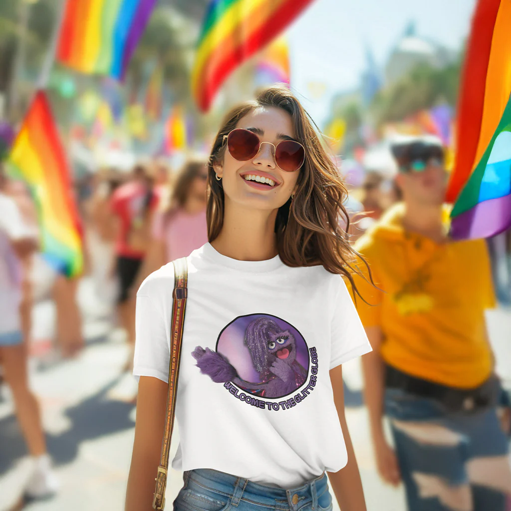 Welcome to the Glitter Globe T-Shirt - Image 4